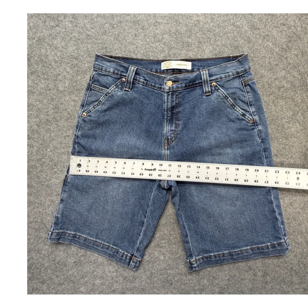 Signature by Levi Strauss Gold Label Mens 32 Carpenter Shorts Denim Blue 57735